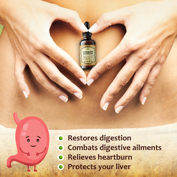 Licorice Root Extract 2oz - Glycyrrhiza Glabra Digestion Restore Respiratory Health Fatigue & Immunity Support Vegan