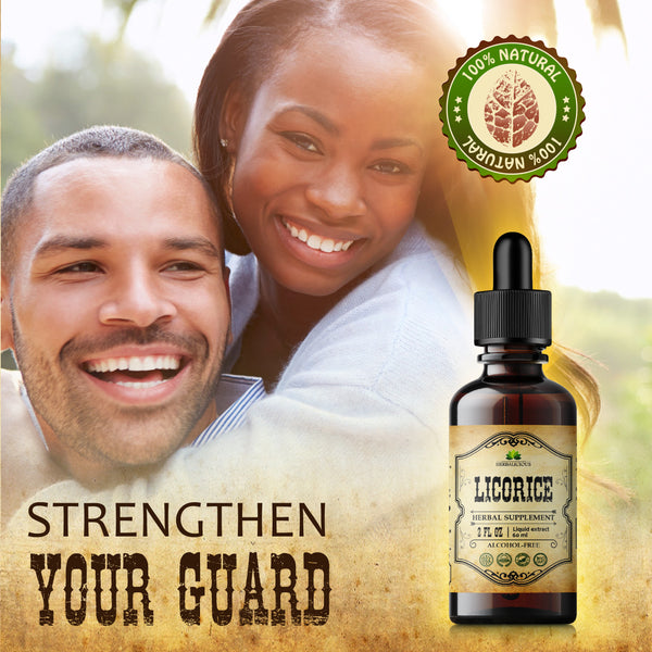 Licorice Root Extract 2oz - Glycyrrhiza Glabra Digestion Restore Respiratory Health Fatigue & Immunity Support Vegan