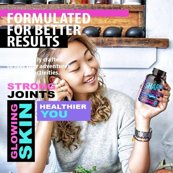 Premium Shark Cartilage Collagen for Joint, Nerve & Bone Health 100 Capsules