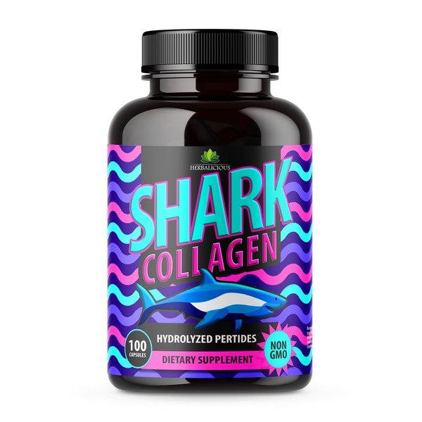 Premium Shark Cartilage Collagen for Joint, Nerve & Bone Health 100 Capsules