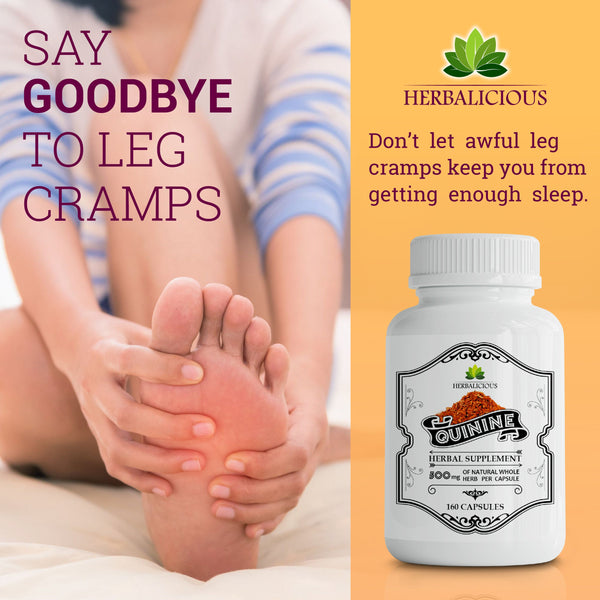 Cinchona Officinalis Capsules Bottle - Fight Nighttime Leg Cramps Naturally