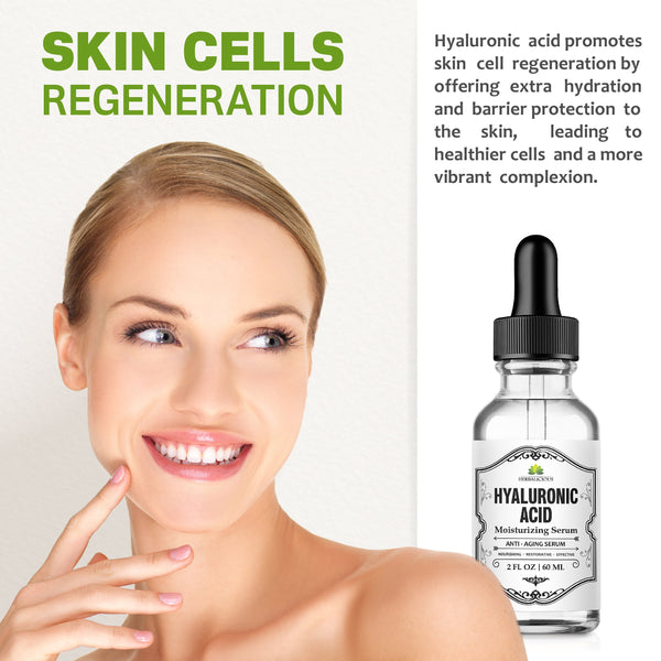 Hyaluronic Acid Hydrating Anti-Aging Serum for Fine Lines , Wrinkles (2oz)