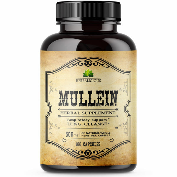 Breathe Easy & Digest Comfortably: Organic Mullein Capsules