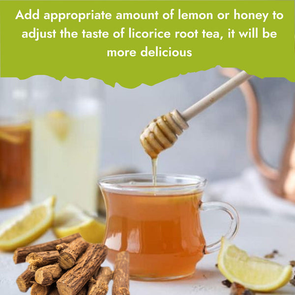 Licorice Root Tea Premium Natural Licorice Tea Caffeine Free Licorice Herbal Tea to Promote Respiratory Health and Aid in Digestion 30bags