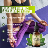 Boost Brainpower & Calm with Lion's Mane Mushroom Tincture (4oz) - Natural Memory & Focus Support