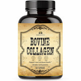 Hydrolyzed Grass-Fed Bovine Collagen Supplements - 100 Capsules for Joint, Nerve, and Bone Support