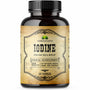 Natural iodine thyroid support capsule from sea kelp in a bottle of 100 capsules with 500mg per capsule.