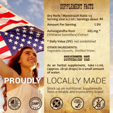 Ashwagandha Supplement Natural Withania Somnifera Root Extract Liquid Drops - Natural Stress Relief, Mood Booster, Sleep Aid & Calming Support 2Fl oz.