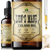 Boost Brainpower & Calm with Lion's Mane Mushroom Tincture (4oz) - Natural Memory & Focus Support