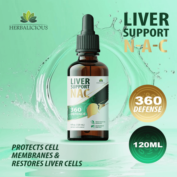Liver Support NAC, Milk Thistle, Dandelion Root, Chicory, Turmeric, Chanca Piedra, Beet Root, and Zinc – Promotes Liver Detox and Cellular Health – 4 fl oz.