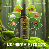 Mushroom Complex – 8 Mushroom Supplement for Focus, Memory, and Immune Support – High Potency 120,000mg Blend – Lion’s Mane, Reishi, Cordyceps, Turkey Tail, Chaga 4 fl oz.