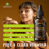 Mushroom Complex – 8 Mushroom Supplement for Focus, Memory, and Immune Support – High Potency 120,000mg Blend – Lion’s Mane, Reishi, Cordyceps, Turkey Tail, Chaga 4 fl oz.