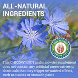 Chicory Root Supplement  Inulin Powder Prebiotic Pills  - Natural Herbal Support for Immune System, Appetite Control, Heart Health