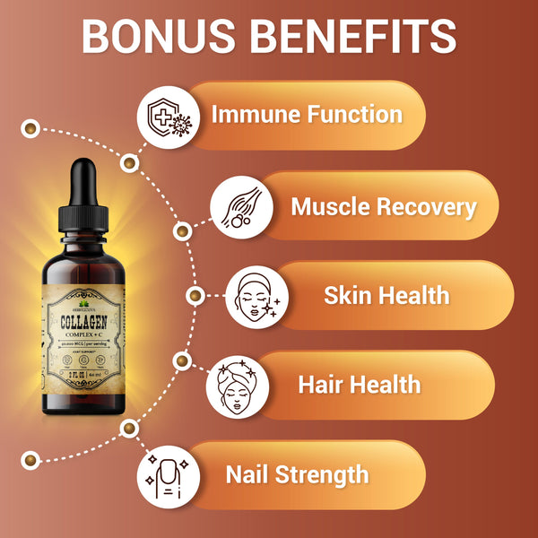 Hydrolyzed Collagen Fish Complex + C Liquid Collagen Supplement Marine Collagen Hydrolyzed Collagen Vitamin C  Helps Support Joint Hair Skin