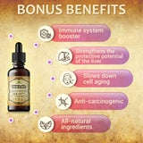 Echinacea Supplement - Organic Root Extract Liquid Drops - Antioxidant Rich Formula for Immune Function Support 2oz