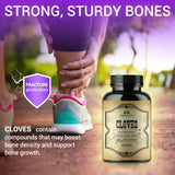 Cloves 100 Capsules Rich in Vitamins Minerals, Manganese, Fiber - May Help Strengthen Bones, Promote Digestive Function, Antioxidant Support