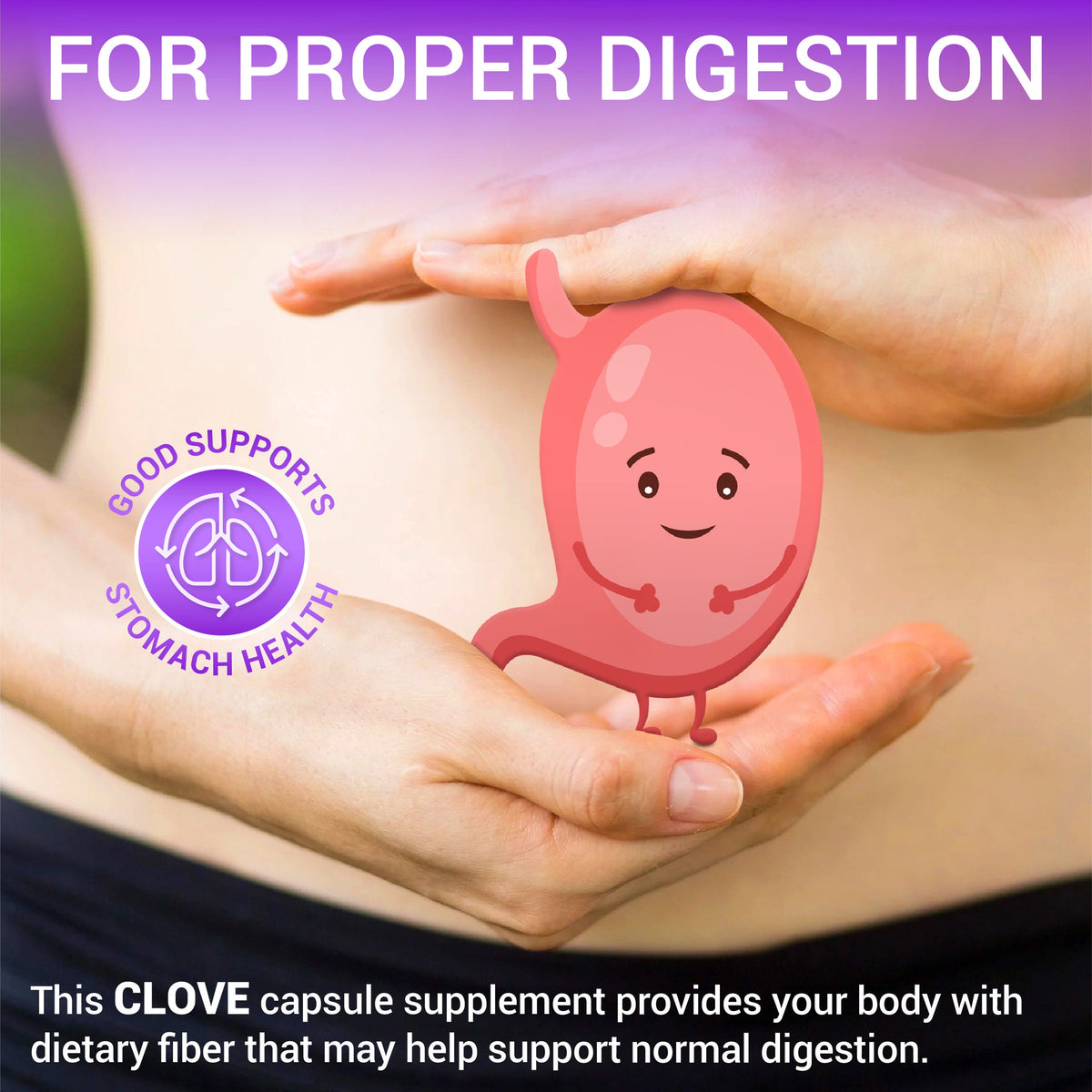 Cloves 100 Capsules Rich in Vitamins Minerals, Manganese, Fiber - May Help Strengthen Bones, Promote Digestive Function, Antioxidant Support