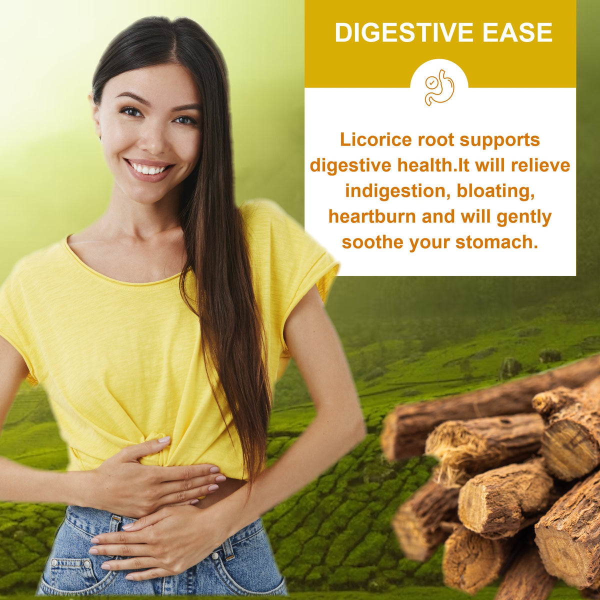 Licorice Root Tea Premium Natural Licorice Tea Caffeine Free Licorice Herbal Tea to Promote Respiratory Health and Aid in Digestion 30bags